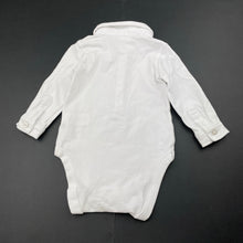 Load image into Gallery viewer, Boys Next, white stretchy polo romper, FUC, size 0,