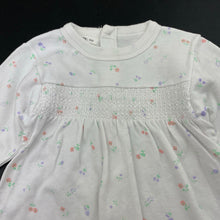 Load image into Gallery viewer, Girls BABY LOVE, floral cotton long sleeve dress, EUC, size 000, L: 37cm