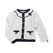 Load image into Gallery viewer, Girls Origami, wool blend lightweight knit cardigan, light mark front, FUC, size 6,