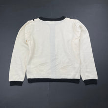 Load image into Gallery viewer, Girls Origami, wool blend lightweight knit cardigan, light mark front, FUC, size 6,