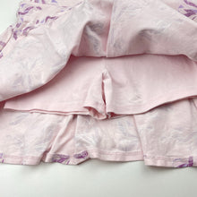 Load image into Gallery viewer, Girls Target, pink skirt, built-in shorts, elasticated, fairies, GUC, size 6,