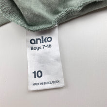 Load image into Gallery viewer, Boys Anko, green cotton tee / top, FUC, size 10,