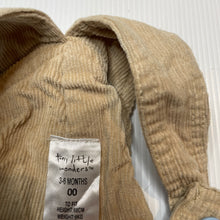 Load image into Gallery viewer, unisex Tiny Little Wonders, corduroy cotton overalls, fox, EUC, size 00,
