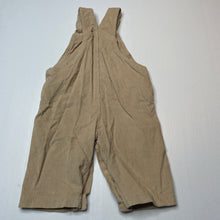 Load image into Gallery viewer, unisex Tiny Little Wonders, corduroy cotton overalls, fox, EUC, size 00,