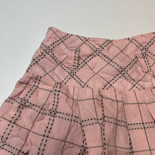 Load image into Gallery viewer, Girls Pumpkin Patch, pleated pink & grey skirt, adjustable, L: 26.5cm, EUC, size 6,