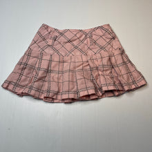 Load image into Gallery viewer, Girls Pumpkin Patch, pleated pink & grey skirt, adjustable, L: 26.5cm, EUC, size 6,