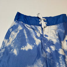 Load image into Gallery viewer, Boys Tilt, tie dyed lightweight board shorts, elasticated, GUC, size 8,