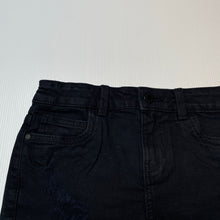Load image into Gallery viewer, Girls Target, distressed stretch denim jean shorts, adjustable, EUC, size 8,