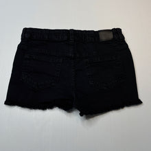Load image into Gallery viewer, Girls Target, distressed stretch denim jean shorts, adjustable, EUC, size 8,