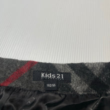 Load image into Gallery viewer, Girls Kids 21, lined wool blend skirt, adjustable, L: 29cm, EUC, size 8-10,