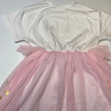 Load image into Gallery viewer, Girls Disney, Frozen Elsa tulle spliced dress, no labels, armpit to armpit: 29cm, EUC, size 6-8, L: 70cm