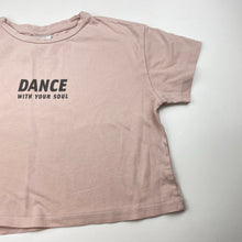 Load image into Gallery viewer, Girls Zara, cropped cotton t-shirt / top, FUC, size 8,