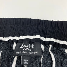 Load image into Gallery viewer, Girls Bardot Junior, striped cropped lightweight pants, elasticated, Inside leg: 42cm, GUC, size 7,