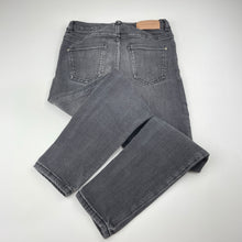 Load image into Gallery viewer, Girls Zara, stretch denim jeans, adjustable, Inside leg: 54cm, FUC, size 8,