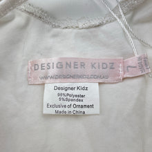 Load image into Gallery viewer, Girls Designer Kidz, lace & sequin bodysuit, *1 popper not fastening*, FUC, size 7,