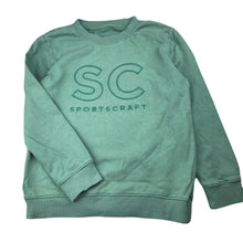 Load image into Gallery viewer, Girls Sportscraft, green cotton sweater / jumper, wash fade, FUC, size 8,