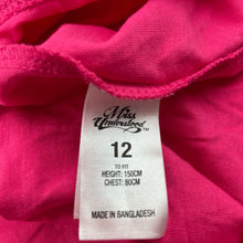 Load image into Gallery viewer, Girls Miss Understood, pink cotton long sleeve tee / top, EUC, size 12,