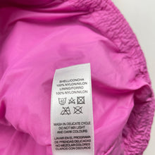 Load image into Gallery viewer, Girls St Bernard, pink hooded puffer vest / jacket, FUC, size 7-8,