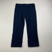 Load image into Gallery viewer, Girls B Collection, navy cropped leggings, Inside leg: 33cm, EUC, size 6,