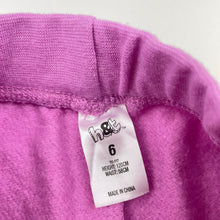 Load image into Gallery viewer, Girls H&T, fleece lined track pants, elasticated, Inside leg: 48cm, EUC, size 6,