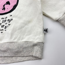 Load image into Gallery viewer, unisex Milk & Masuki, fleece lined organic cotton blend sweater / jumper, light mark, FUC, size 0,
