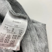 Load image into Gallery viewer, Girls WILL MERY, grey marle cotton top, flowers, FUC, size 6,