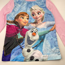 Load image into Gallery viewer, Girls Disney, Frozen lightweight long sleeve top, FUC, size 8,