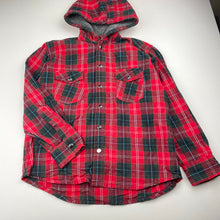 Load image into Gallery viewer, Boys Chen One Kids, hooded cotton long sleeve shirt, poppers, FUC, size 7-8,