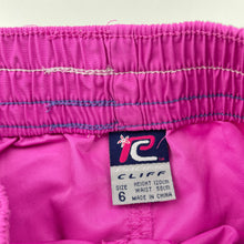 Load image into Gallery viewer, Girls Pacific Cliff, lightweight board shorts, elasticated, GUC, size 6,