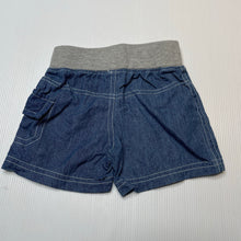 Load image into Gallery viewer, unisex Tiny Little Wonders, lightweight cotton shorts, elasticated, EUC, size 00,