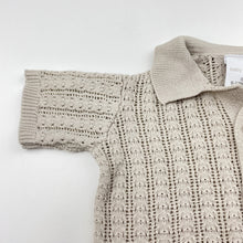 Load image into Gallery viewer, Girls Baby Baby, lightweight knit cotton button up top, FUC, size 0,