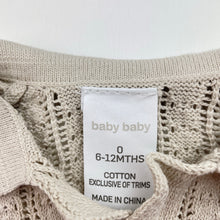 Load image into Gallery viewer, Girls Baby Baby, lightweight knit cotton button up top, FUC, size 0,