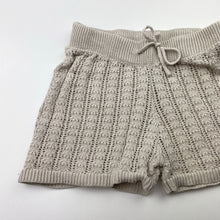 Load image into Gallery viewer, Girls Baby Baby, lightweight knit cotton shorts, elasticated, FUC, size 0,