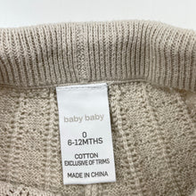 Load image into Gallery viewer, Girls Baby Baby, lightweight knit cotton shorts, elasticated, FUC, size 0,