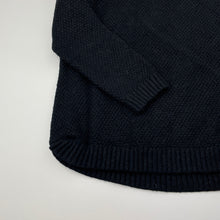Load image into Gallery viewer, Girls KHOKO, black knitted sweater / jumper, Sz: S, armpit to armpit: 40cm, shoulder to cuff: 41cm, GUC, size 6-7,