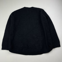 Load image into Gallery viewer, Girls KHOKO, black knitted sweater / jumper, Sz: S, armpit to armpit: 40cm, shoulder to cuff: 41cm, GUC, size 6-7,