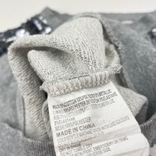 Load image into Gallery viewer, Girls Milkshake, grey & silver sequin zip up sweater, light mark front, FUC, size 7,