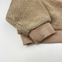 Load image into Gallery viewer, Girls Lonsdale, fleece cropped sweater / jumper, marks right sleeve, FUC, size 8,