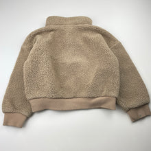 Load image into Gallery viewer, Girls Lonsdale, fleece cropped sweater / jumper, marks right sleeve, FUC, size 8,