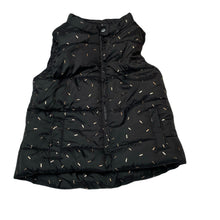 Load image into Gallery viewer, Girls Cotton On, black & gold puffer vest / sleeveless jacket, EUC, size 3,