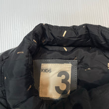 Load image into Gallery viewer, Girls Cotton On, black & gold puffer vest / sleeveless jacket, EUC, size 3,