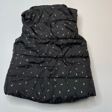Load image into Gallery viewer, Girls Cotton On, black & gold puffer vest / sleeveless jacket, EUC, size 3,