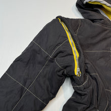 Load image into Gallery viewer, Boys Urban, fleece lined hooded jacket, detachable sleeves, GUC, size 10,