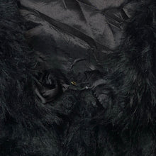 Load image into Gallery viewer, Girls Miss Understood, black faux fur vest, single hook fasten, GUC, size 7,