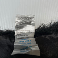 Load image into Gallery viewer, Girls Miss Understood, black faux fur vest, single hook fasten, GUC, size 7,