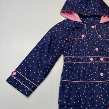 Load image into Gallery viewer, Girls London Fog, fleece lined rain/spray jacket, light marks, FUC, size 6,