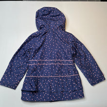 Load image into Gallery viewer, Girls London Fog, fleece lined rain/spray jacket, light marks, FUC, size 6,
