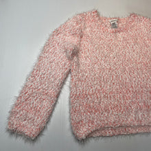 Load image into Gallery viewer, Girls Milkshake, soft feel fluffy stretchy sweater / jumper, EUC, size 7,