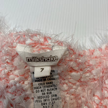 Load image into Gallery viewer, Girls Milkshake, soft feel fluffy stretchy sweater / jumper, EUC, size 7,