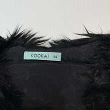 Load image into Gallery viewer, Girls Kookai, black faux fur vest, open style no fastening, armpit to armpit: 32cm, EUC, size 6-7,
